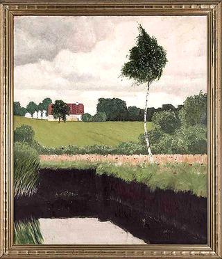 Peat Ditch and Birch in summer