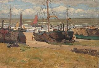 Fishing Boats on Beach
