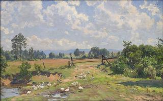 Meadow with Geese
