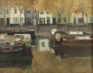 Moored Barges