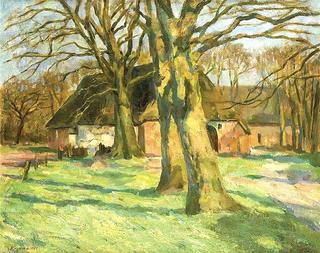 Farmstead in springtime