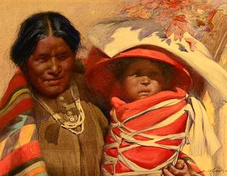 Navajo mother and child