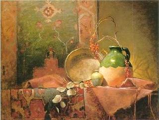 Composition in Reds and Greens