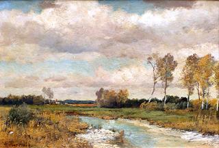 Landscape with stream