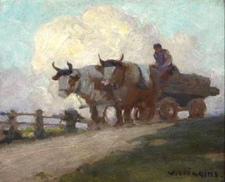 Oxen and cart