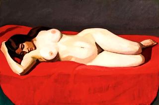 Lying, Female Nude
