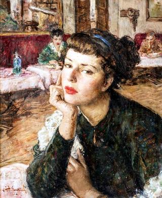 Woman at the bar