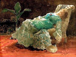 Girl in an Interior