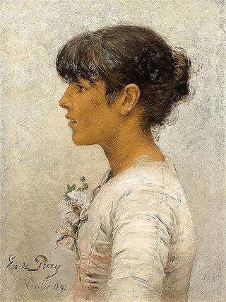 Portrait of a young Italian women