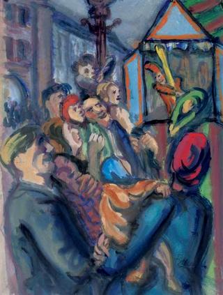 Puppet-show at Dam square, Amsterdam