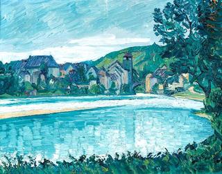 Summer view from Brugg an der Aar