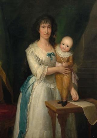 Portrait of Countess of Altamira and Her Son Vicente Isabel
