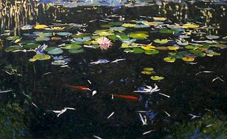 Waterlilies with Fish
