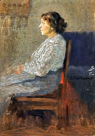 Portrait of a seated lady