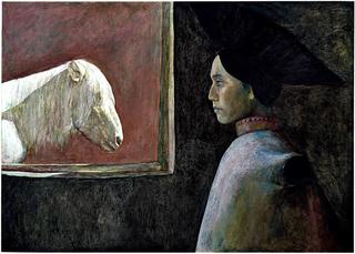 A  Horse in Red Weather