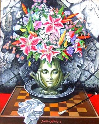 Bouquet with chessboard