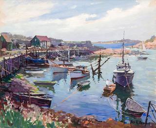 Boats in a harbor