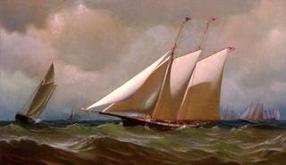 Racing Yacht "Comet" off New York