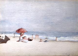Beach Scene at Coney Island