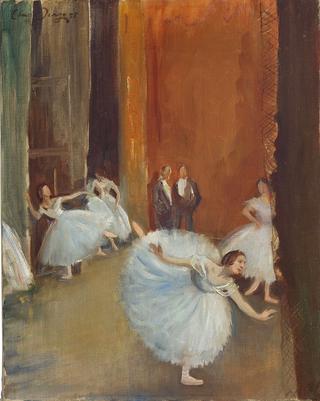 Les Sylphides, before the curtain rises at Monte Carlo