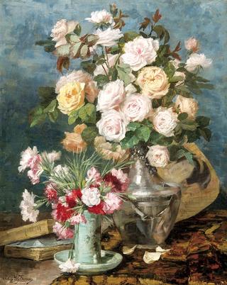 Still Life with Roses and Carnations