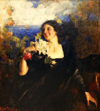 Woman with Flowers