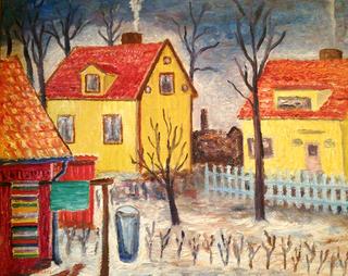 Backyard in winter