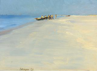 Fishermen on the Beach at Skagen