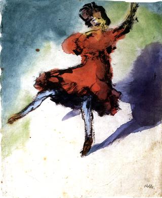 Dancer in a Red Dress