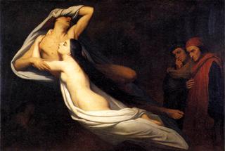The Ghosts of Paolo and Francesca Appear to Dante and Virgil (Louvre)