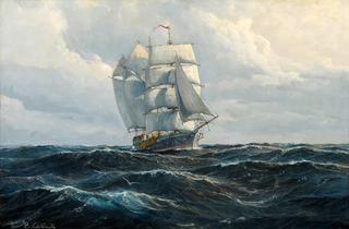 Under full sail