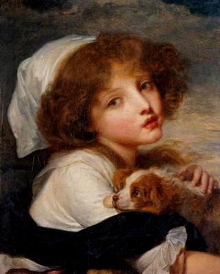 Young Girl with a Spaniel