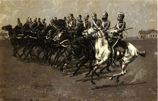 The Canadian Mounted Police on a "Musical Ride' - "Charge"