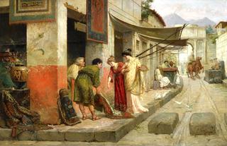 Carpet merchant in Pompeii