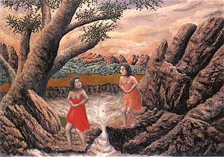 Two Girls in a Landscape