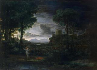 Landscape with Jacob Wrestling with the Angel (Night)