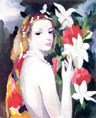 Young Girl with Flowers