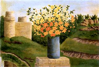 Bouquet of Flower in a Landscape