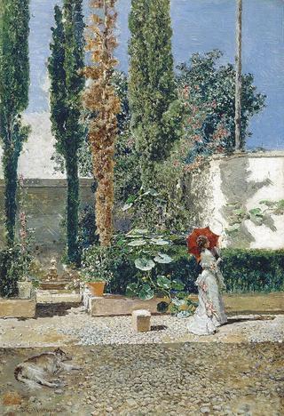 Garden of the house of Fortuny