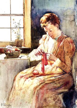 Woman Sewing