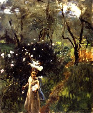 Children Picking Flowers