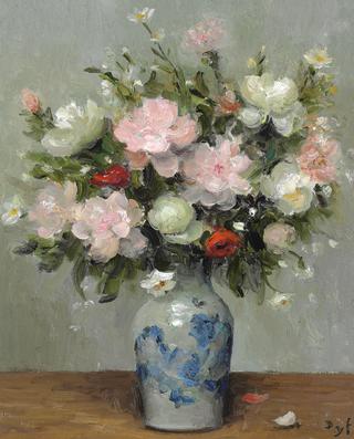 Peonies and anemones