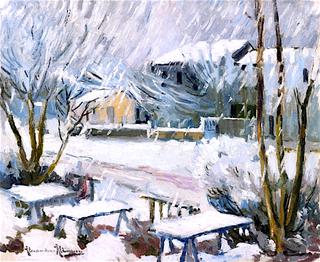 Village in the Snow