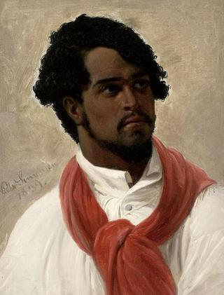 Portrait of a Turk, Wearing a Red Scarf