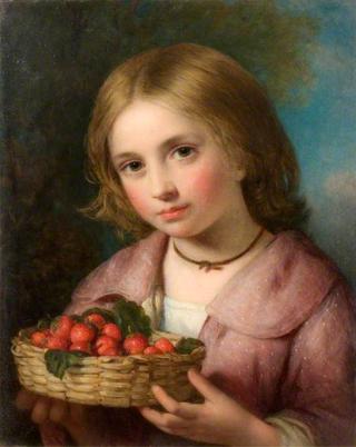 Girl with Strawberries