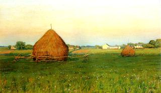 Landscape with Haystacks