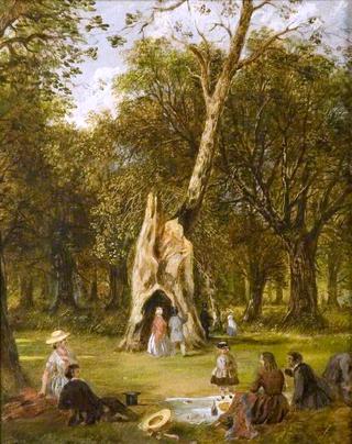 Woodland Picnic Scene