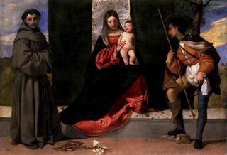 Madonna and Child with Saints Anthony of Padua and Roch