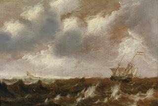 Dutch Ships in a Storm