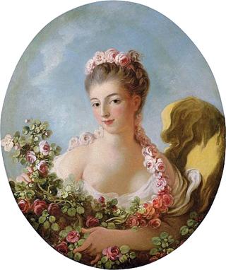 Young Woman with a Garland of Roses